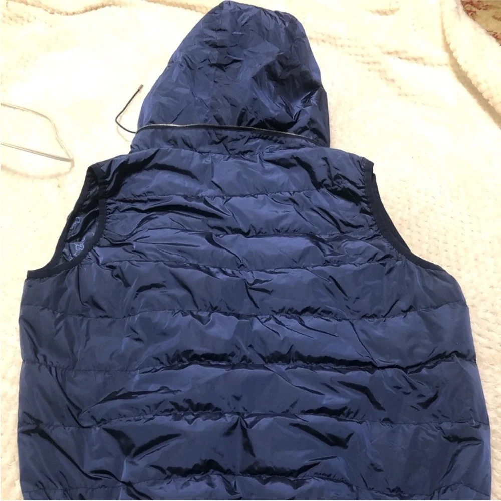 Gucci Navy blue Quilted Vest jacket made Italia